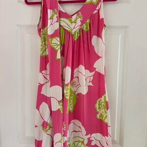 Lilly Pulitzer Pink and Green Floral Dress